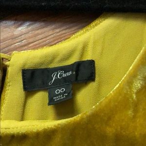 Gold Mustard velvet top